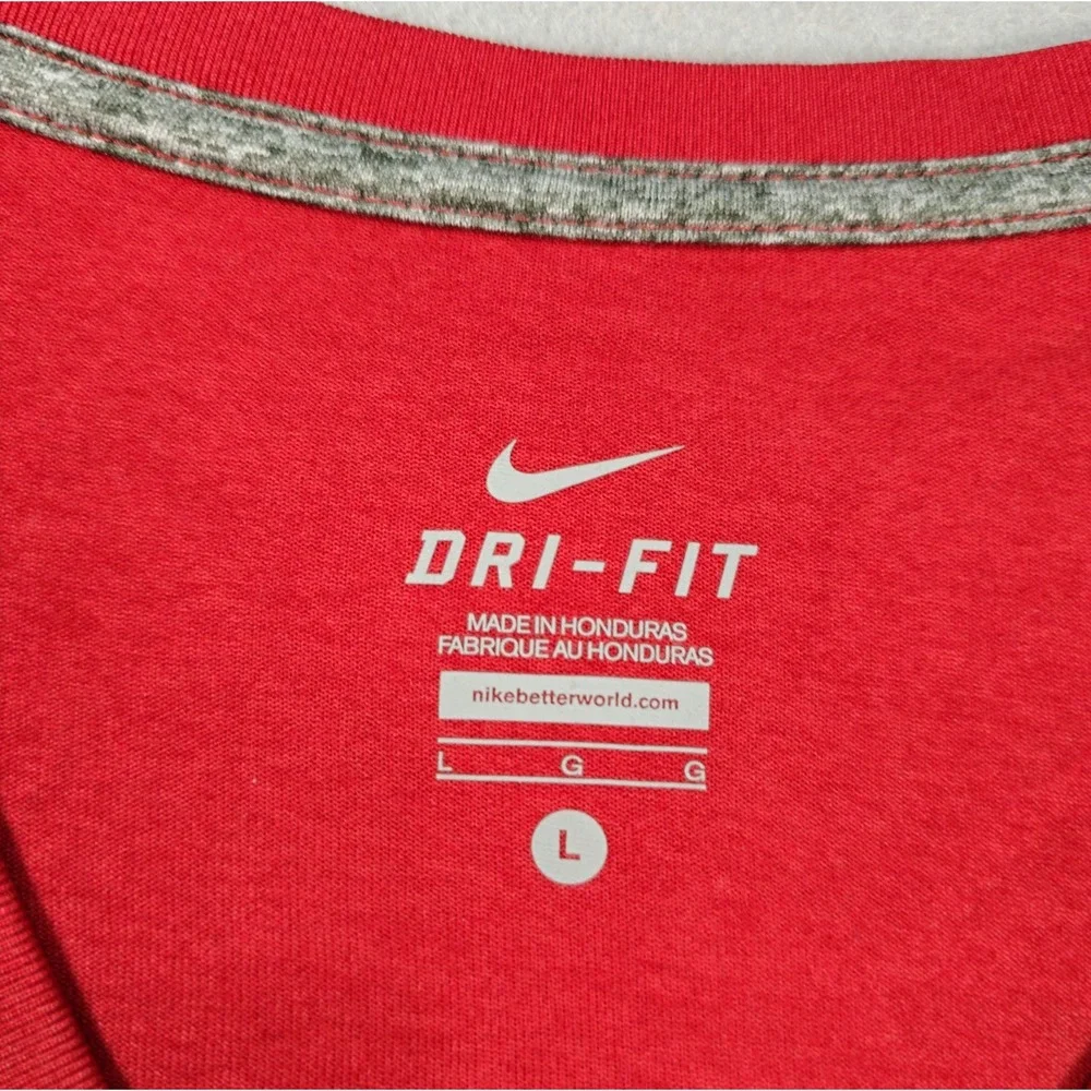 Nike Dri-FIT St Louis Cardinals Women's Large Red V-Neck MLB T-Shirt